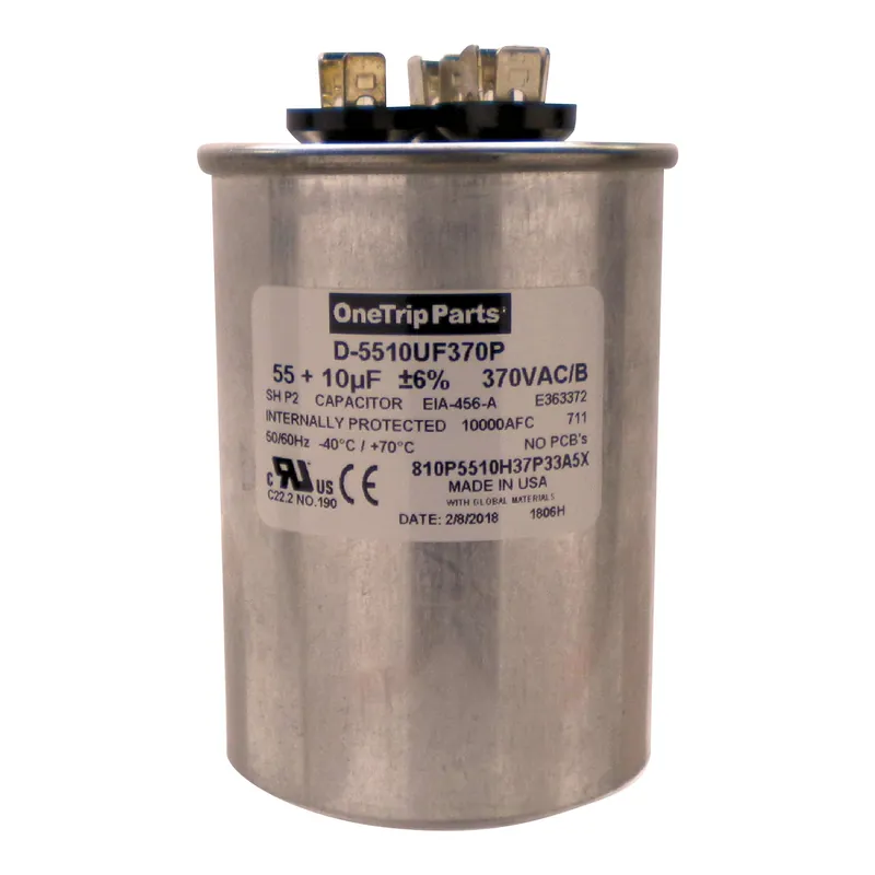 HEATINGVARIOUSMFG-GENERIC 50/10MFD-440V Dual Run Capacitor