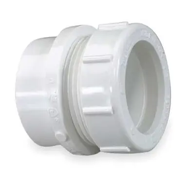NIBCO P103P-020 2 PVC DWV Male Trap Adapter w/ Plastic Nut