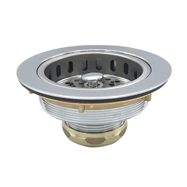 Heavy Duty Chrome-Plated Cast Brass Duo Strainer