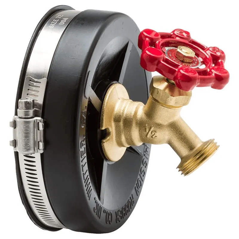Mission Rubber Company 0703512 Mission Rubber Company Band-Seal End Cap with Hose Bibb