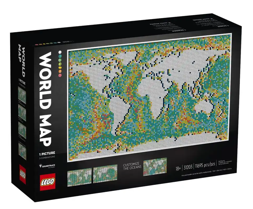 BOSS PRODUCTS 31203 World Map 31203