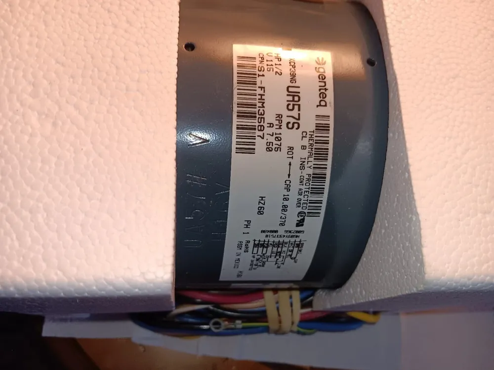 SOURCE1 FHM3587 Reversible Blower Motor 1/2 HP 115V 1075 RPM