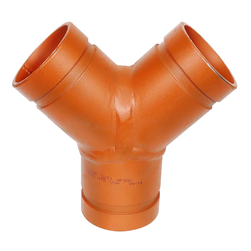 GRUVLOK 0390027829 5 in Grooved Class 150 Ductile Iron Wye