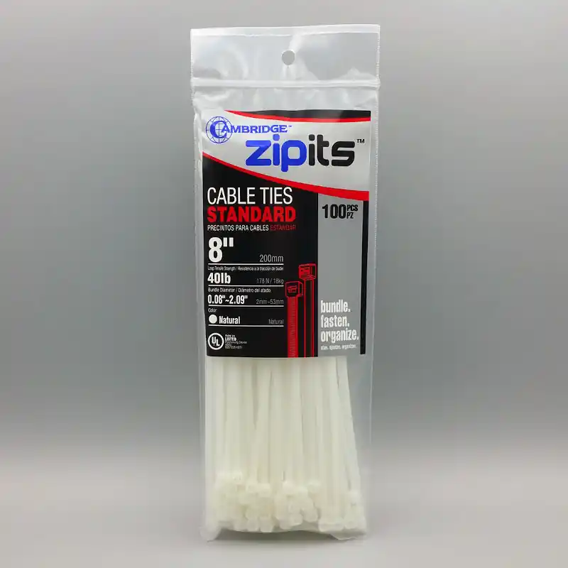 CAMBRIDGE 110877 Intermediate Cable Tie 40 lb Tensile Strength 8 inches