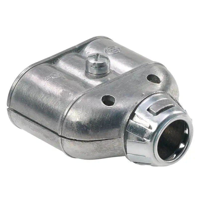 BRIDGEPORT 7474SP E-Z Lock Snap-in AC/MC Connector Duplex 3/4-Inch
