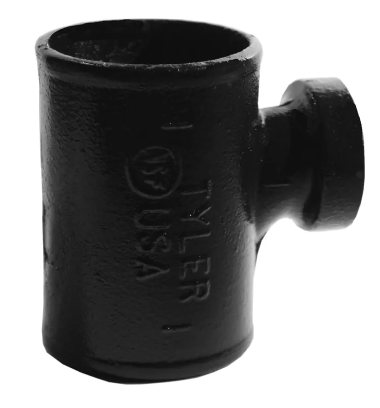 Tyler 007975 Tapped Sanitary Tee 1-1/2 in No-Hub Cast Iron
