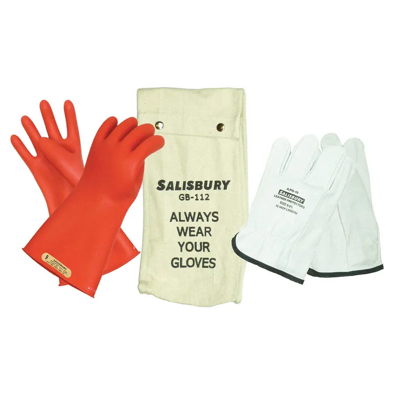 POWER FIRST 3RMV6 Salisbury GK0011R/10 Electrical Glove Kit Size 10 Red
