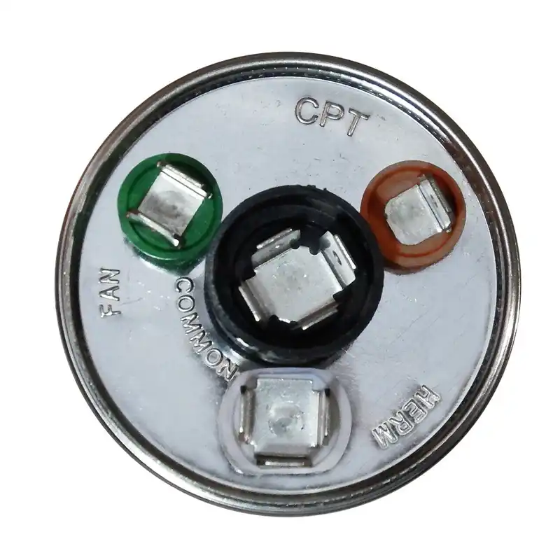 Packard RD40/10-370A Packard Titan HD Run Capacitor 40+10 MFD 440/370 Volt Round