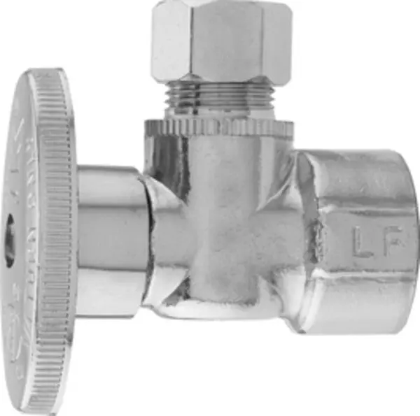 OATEY 4707PCLF Quarter Turn Angle Valve 1/2 in. FIP x 3/8 in. OD