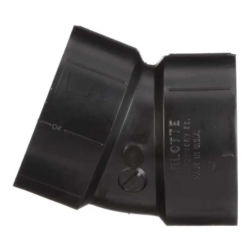 Charlotte Pipe And Foundry ABS003241000 3 in. Hub x Hub 22-1/2 Degree Elbow