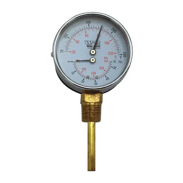 3 1/4'' Bottom Connection Tridicator 1/2'' NPT