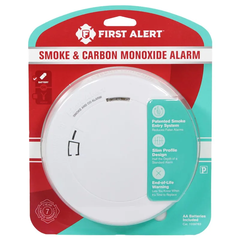 LID CORPORATION PRC700VB Low Profile Battery Operated Photoelectric Smoke and Carbon Monoxide Alarm with Voice