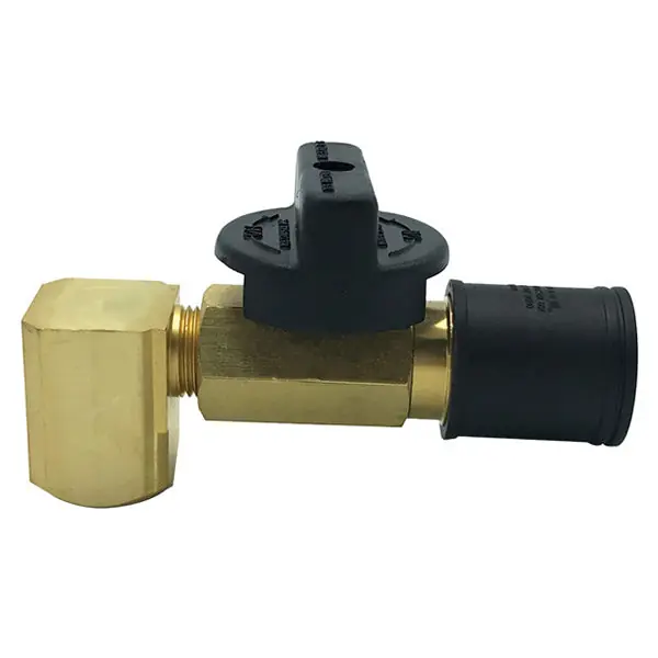 Quick-Connect Shut Off Valve 3/8'' Quick-Connect X 1/2'' FIP
