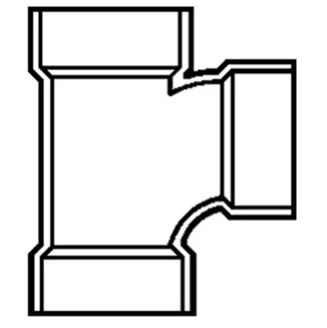 WESTLAKE PIPE & FITTINGS D400-012 Sanitary Tee 1-1/4 in PVC SCH 40