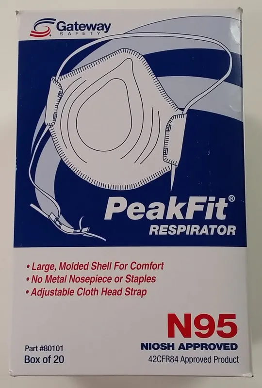 GATEWAY 80101-BX Gateway PeakFit N95 Particulate Respirator