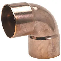 ACR W2003 1/4 OD Copper Fitting 90 Degree SR Elbow CxC