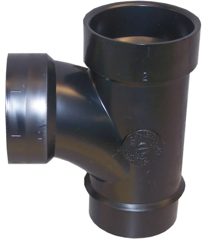 CHARLOTTE PIPE AND FOUNDRY ABS004030600 Sanitary Street Tee 1-1/2 in. Spigot x 1-1/2 in. D Hub