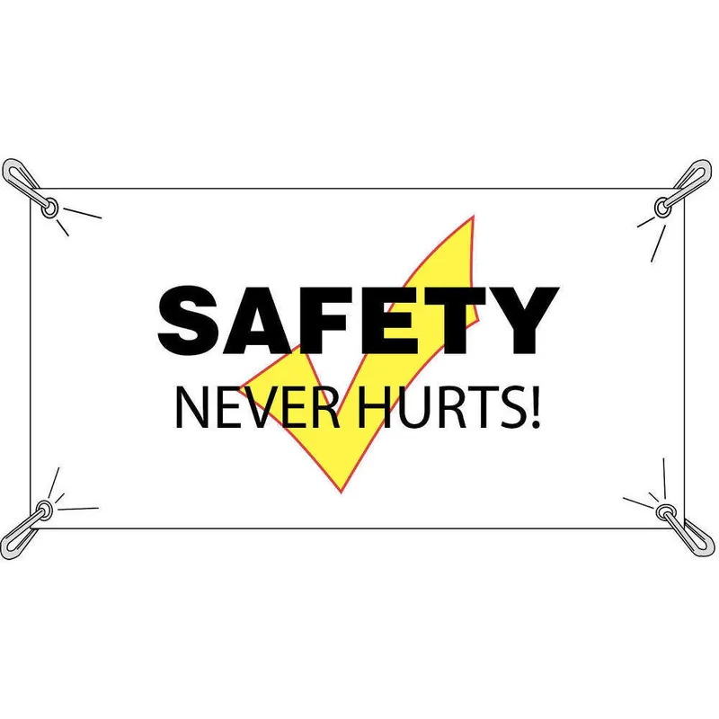 PARKER 106330 Safety Banner 3-1/2 x 10 ft