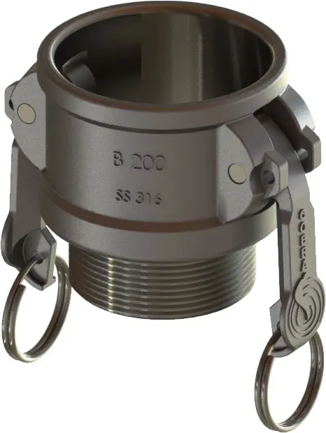 Campbell B-SS-100 Standard Cobra Cam & Groove Coupling