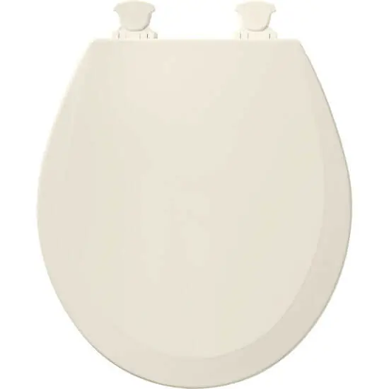 BEMIS 500EC-346BISCUIT Round Enameled Wood Toilet Seat Biscuit