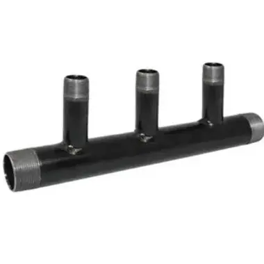 Boiler Header Systems 76701 Header Boiler 1-1/4 x 3/4 Inch Steel for 3 Zone