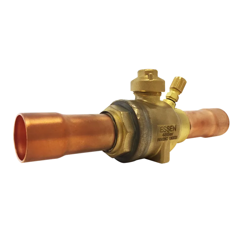 JB Industries V34506 Refrigerant Ball Valve 1-1/8 in C Tube Stainless Steel 700 psi
