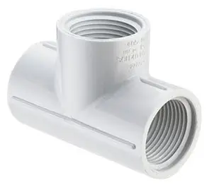 SPEARS 10144 Spears PVC Sch 40 Tee 1/2 FXFXF