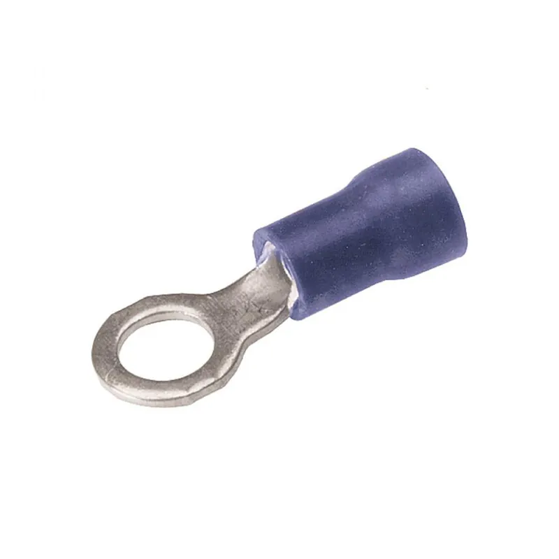 HUBBELL TP146 Vinyl Ring Terminal, 16-14 AWG, #4-#6 Stud