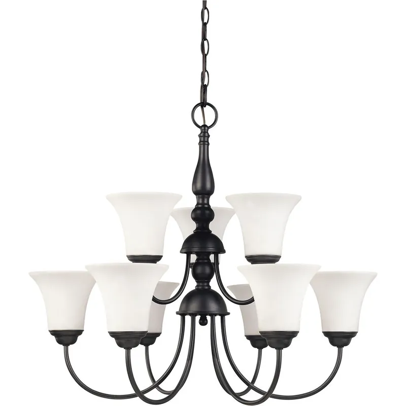 NUVO LIGHTING 60/1843 Dupont Chandelier 9 Light