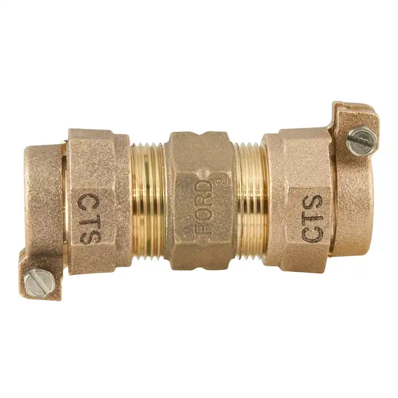 Ford METER BOX C44-66-NL 1-1/2 in. Quick Joint Brass Coupling
