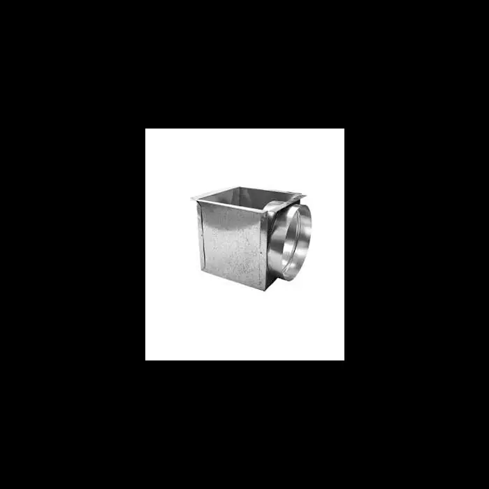 Gray Metal Products 6X6X5-320S Side Outlet Box with 5 Collar