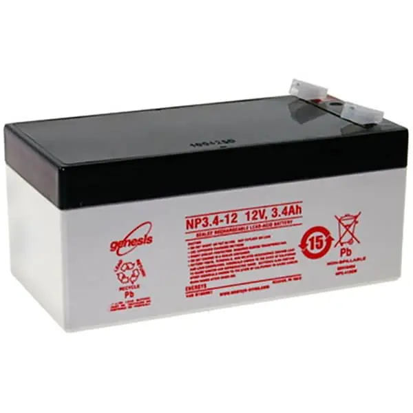 Approved B00335 Battery - 12V 3.4Ah VRLA