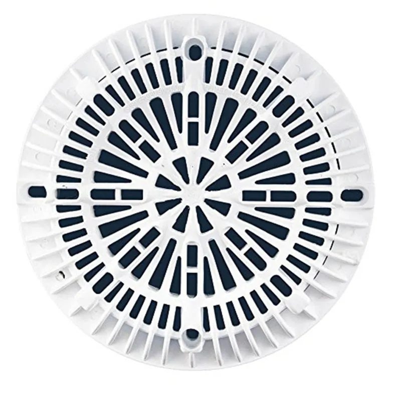 Zodiac 25537-000-000 Galaxy Main Drain 8 inch White Lid and Frame