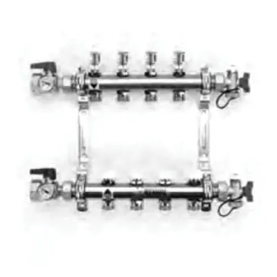 REHAU 381105-001 PRO-BALANCE Stainless Steel Manifold - 5 Outlet