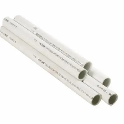 CRESLINE 50820 PVC SCH 40 DWV Solid Wall Plastic Pipe, 1-1/2 Inch
