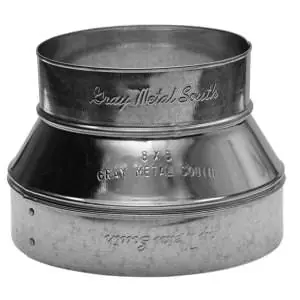 Gray Metal Products 6X5-311P Duct Reducer