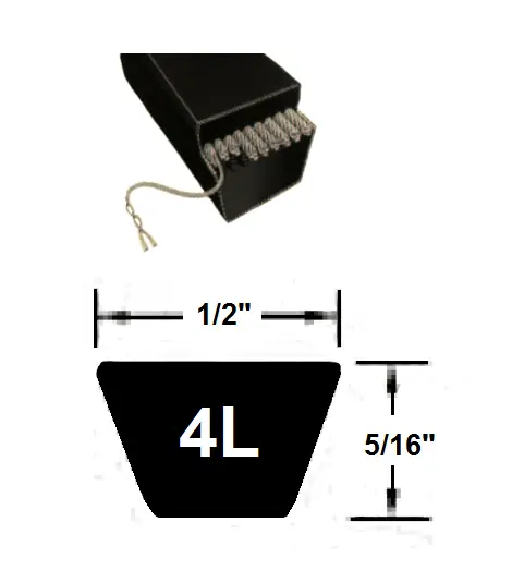 BESTORQ 4L170 Classical Wrapped V-Belt