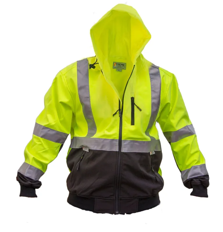 BON 34-202 Hi-Vis Hooded Jacket - X Large