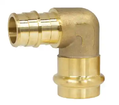 NIBCO H-36842W Forged DZR Brass 90 Degree Transition Elbow