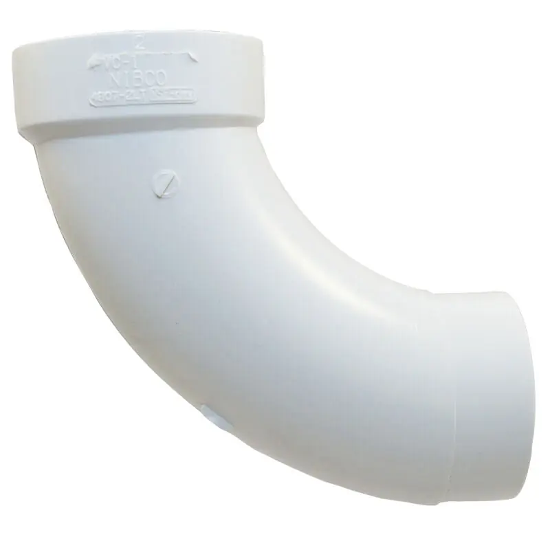 NIBCO P309-020 2 PVC DWV Long Turn 90 Street Elbow Fitting