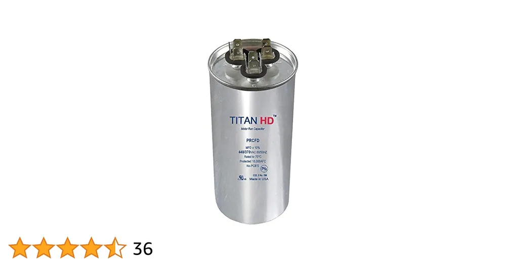 HEATINGVARIOUSMFG-GENERIC 60/5MFD-440V Dual Run Capacitor