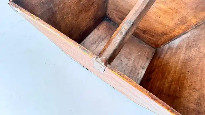 Copper Fitting 1890 Wooden Rice Measure