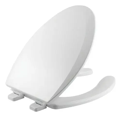 BEMIS 7B1550TTT000 Elongated Open Front Toilet Seat in White