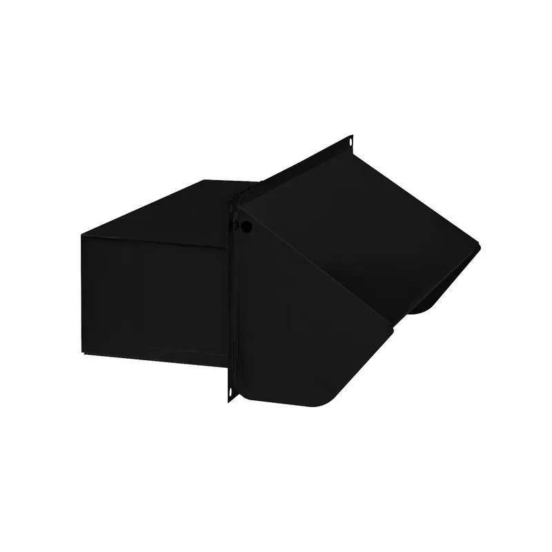 BROAN-NUTONE 639BLACK Steel Wall Cap for 3-1/4-Inch x 10-Inch Duct