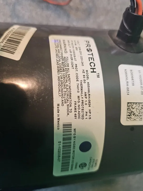 RUUD 51-102500-04 Condenser Fan Motor