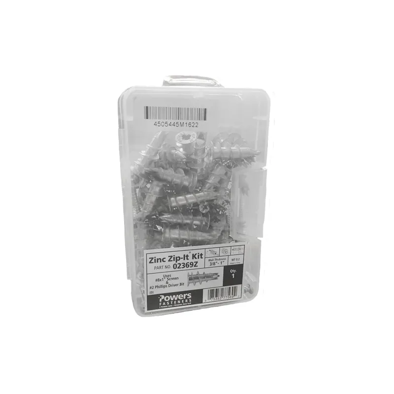 Powers Fasteners 2369 Zip-It Kit with Screws and Bit