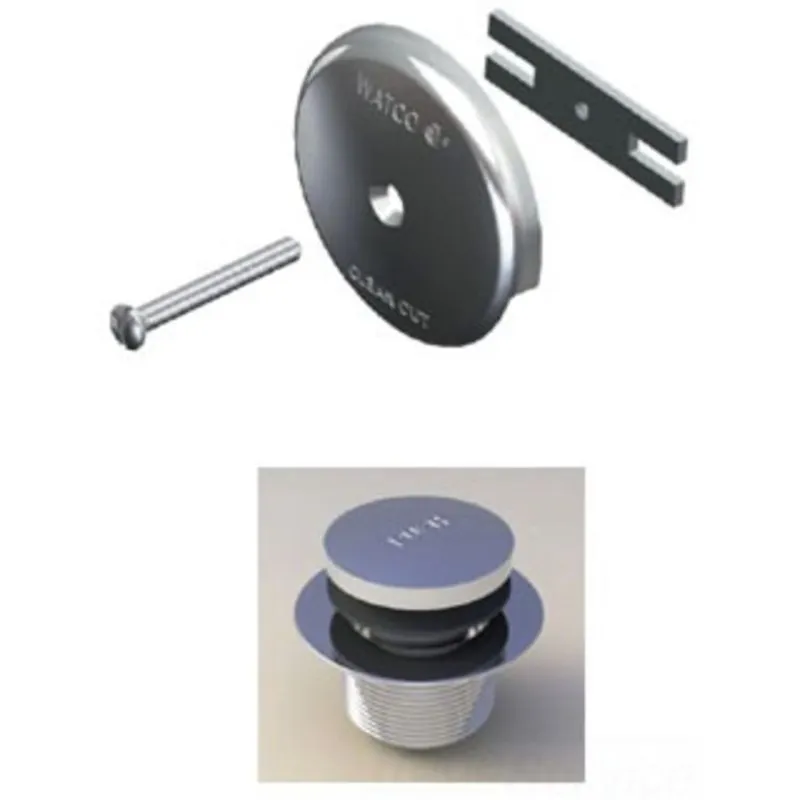 WATCO 68190-BZ Foot Actuated Single-Hole Oil-Rubbed Bronze Overflow Plate