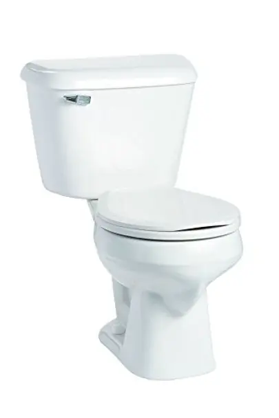 MANSFIELD 130.160RH.WHT Mansfield Alto Two-Piece Round Toilet with Right Hand Lever