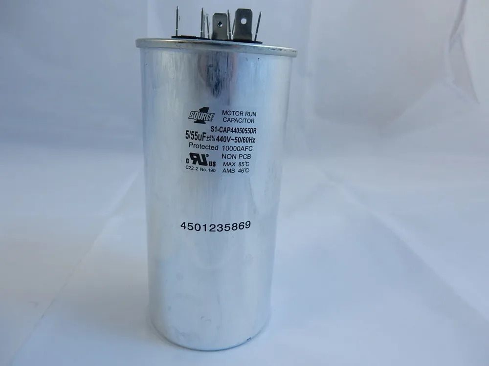 Source1 CAP4405055DR Dual Run Capacitor 55/5 MFD 440V