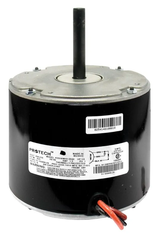 RUUD 51-102500-10 Condenser Fan Motor - 1/3 HP - 208-230V